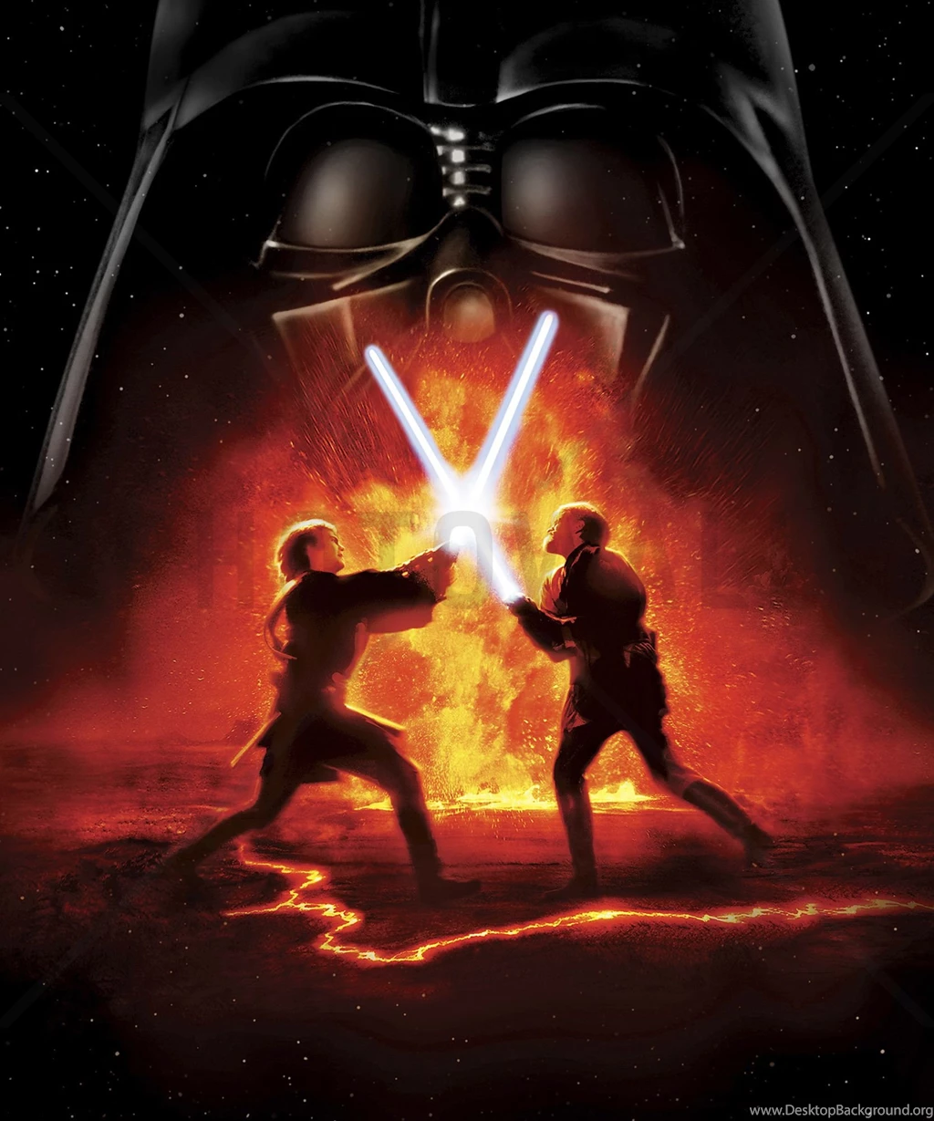 Star Wars Lava Fight 2 Wall Mural & Photo Wallpapers Photowall