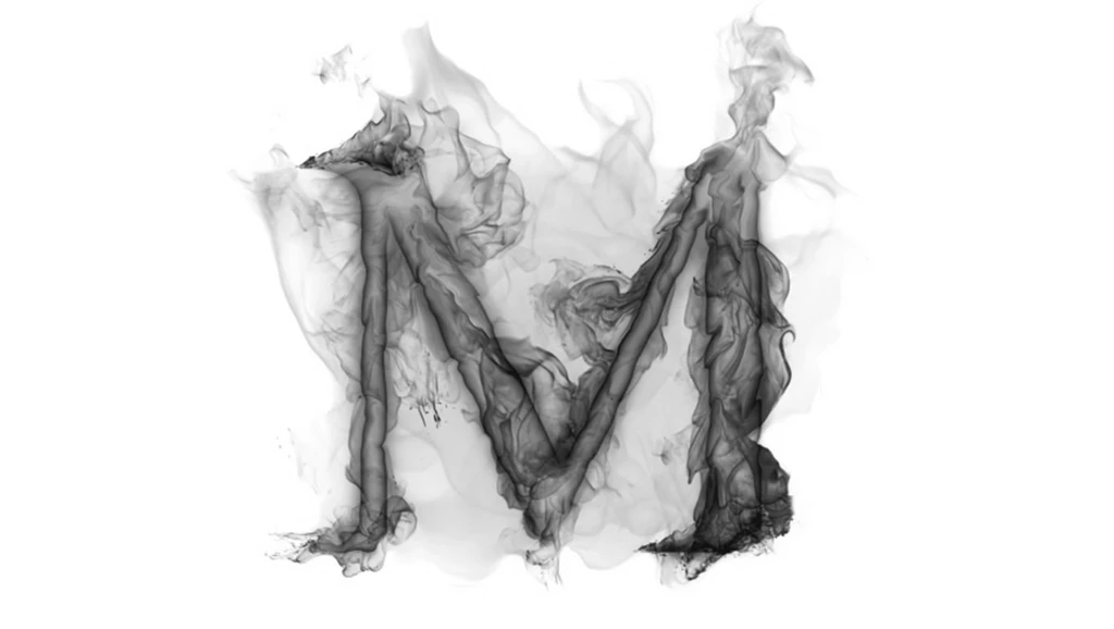 Wallpapers Letter Smoke M 1360x768