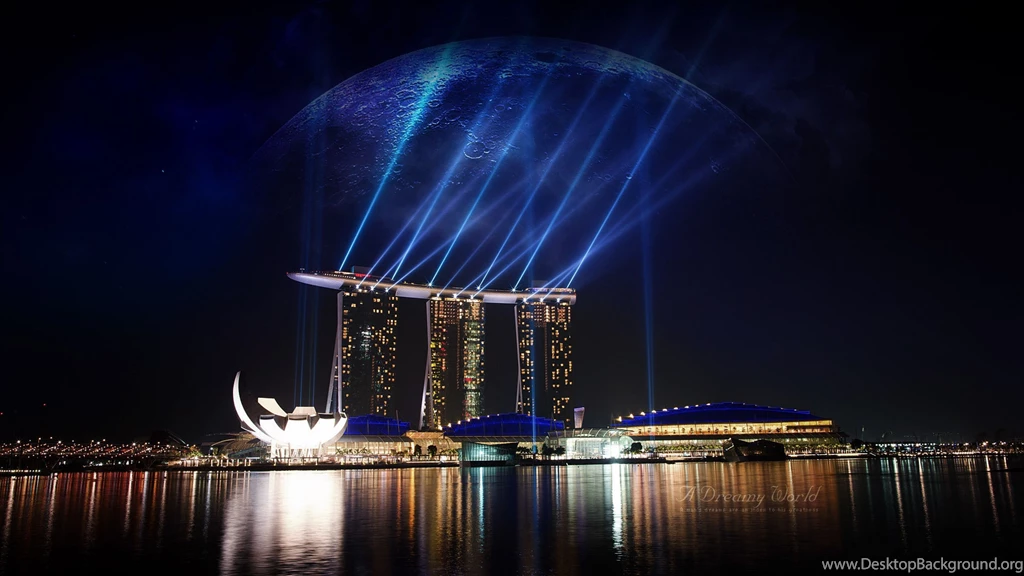 Download Wallpapers 3840x2160 Night, Lights, Water, Reflection ...