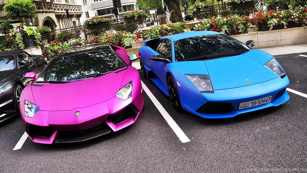 Pink Blue Lamborghinis HD Desktop Wallpapers : Widescreen : High ...