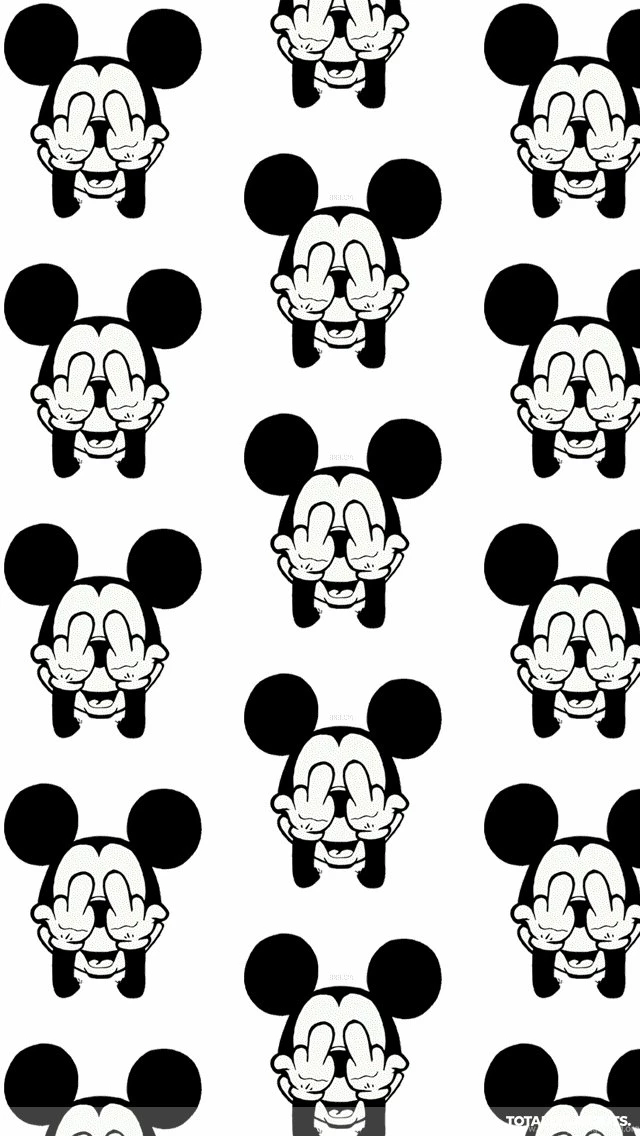 3d Mickey Mouse Flipping The Bird iPhone Wallpapers Cartoon ...