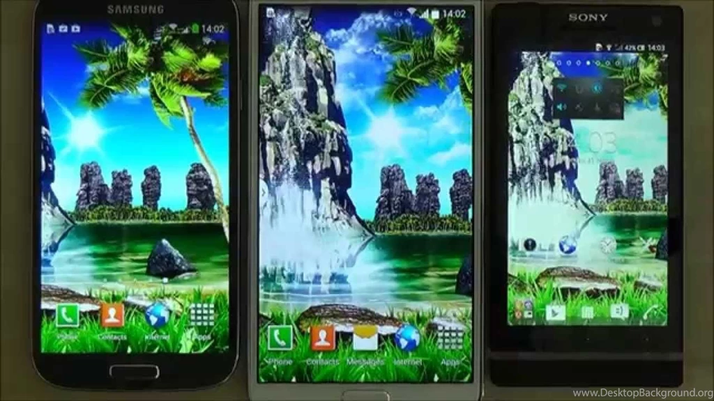 Tropical 3D Waterfall Live Wallpapers With Sound Effect For Android ...