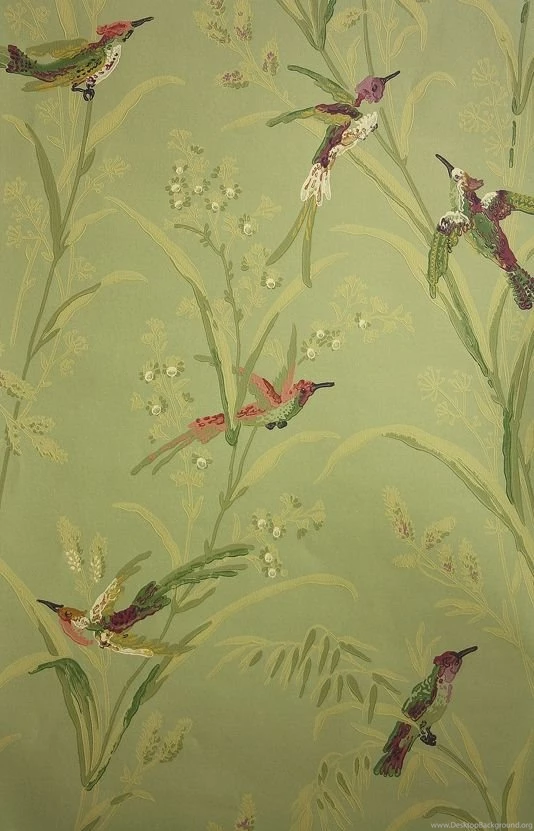 Olive Green Floral Wallpapers