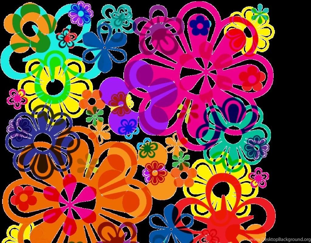 Wallpapers Psychedelic Flowers D Abstract Bright Hippie 1024x800 ...