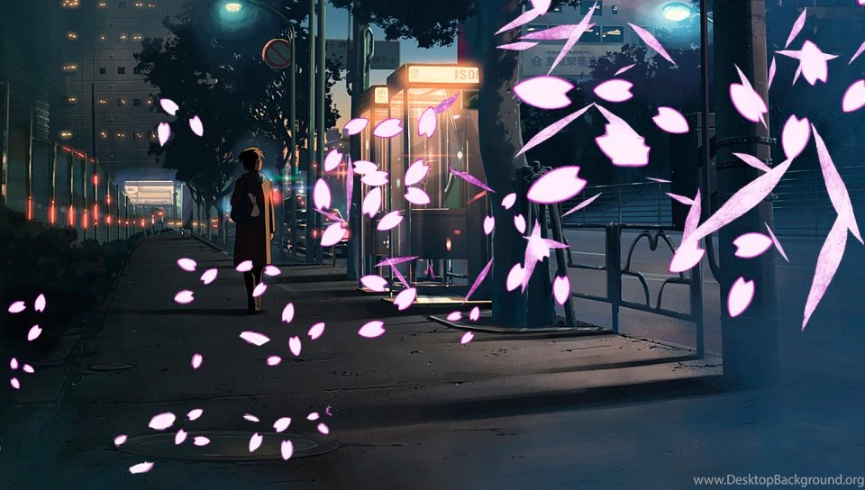 5cm Per Second PS Vita Wallpapers Sakura Petals PS Vita Wallpapers ...