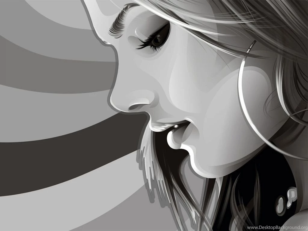 Desktop Wallpapers · Gallery · 3D Art · Girl Modern Pop Art