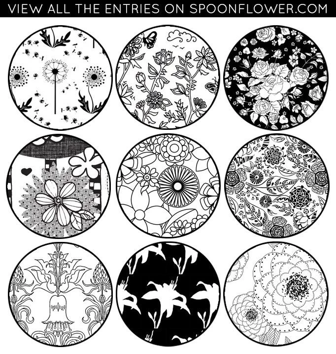 Vote For Coloring Book Wallpapers Spoonflower Blog – Design ...