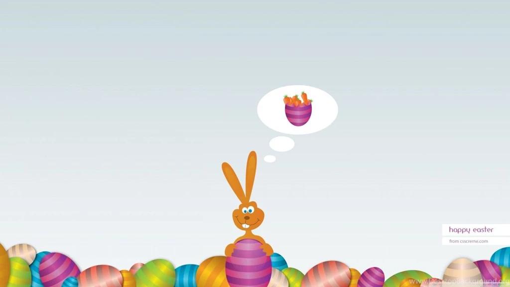 Easter Bunny Happy Easter HD Desktop Wallpapers : Widescreen : High ...