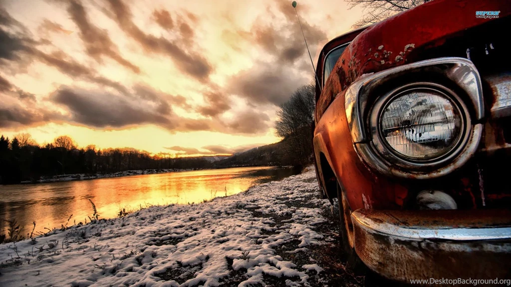 Abandoned Truck Near The River Wallpapers Photography Wallpapers ...