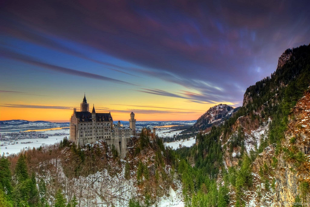 Germany Castles Winter HDR Neuschwanstein Cities >> HD Wallpapers ...