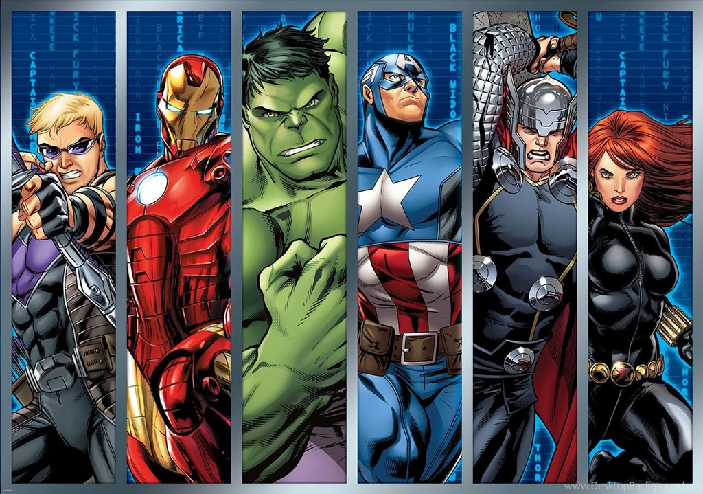 Marvel Avengers Assemble Strips Photo Wallpapers Wall Mural (CN ...