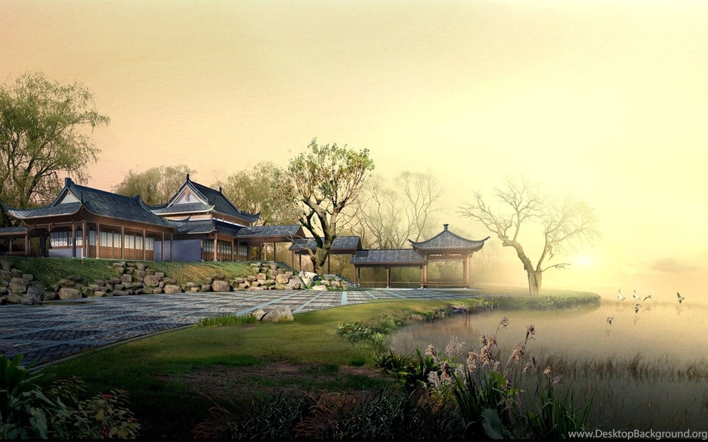 Japanese Landscape In The World Of Anime Wallpapers And Images ...