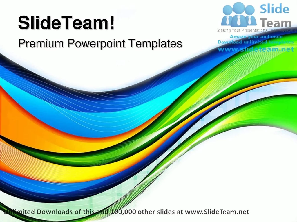 Abstract Colorful Waves Backgrounds PowerPoint Templates Themes And ...