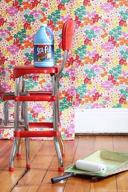 How To Hang Fabric As Wallpapers — Apartment Therapy Tutorials ...