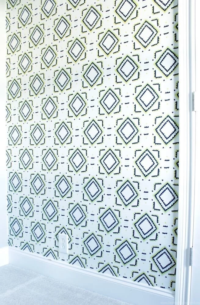 DIY Fabric Wallpapers Chaotically Creative