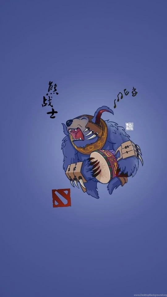 Download Wallpapers 540x960 Ursa, Dota 2, Chibi, Simple Art Android ...