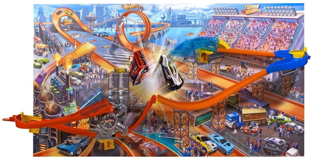 Hot Wheels Wall Tracks Mid Air Madness: Amazon.co.uk: Toys & Games