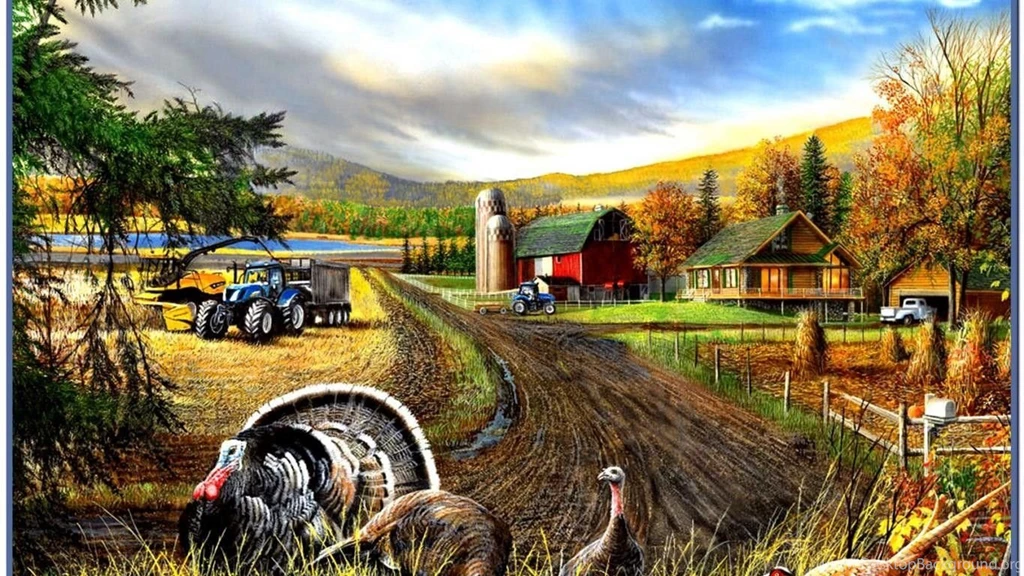 Farms: FARM LIVING BARN LAND BIRDS GARDEN TRACTOR TURKEY Life HD ...