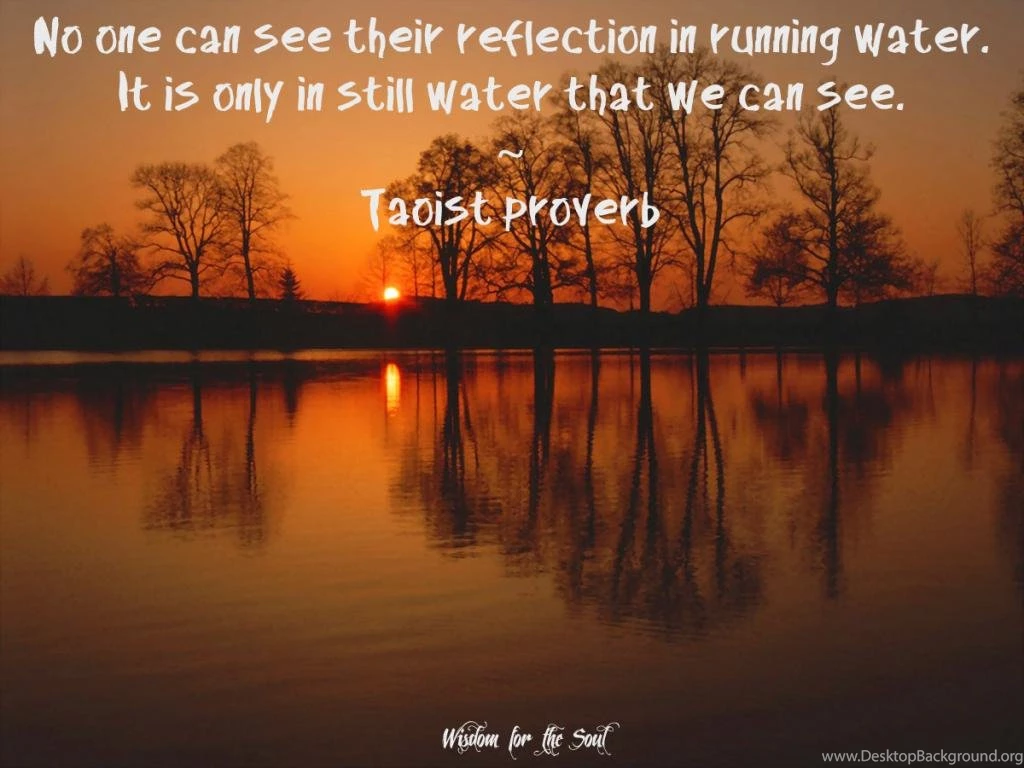 Wfts) No One Can See Their Reflection In Running Water. It Is Only ...
