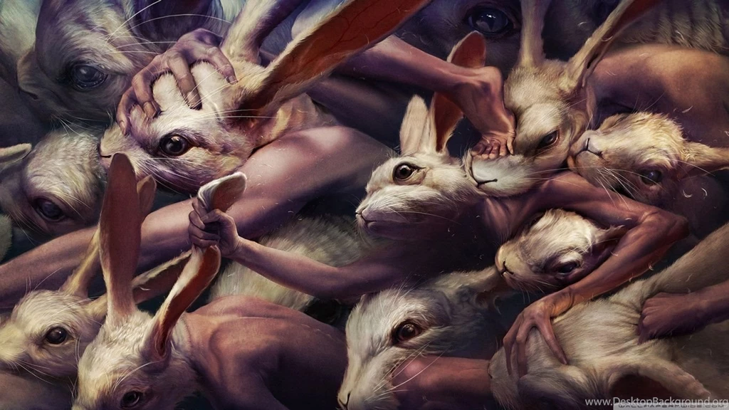 Creepy Rabbits Artwork HD Desktop Wallpapers : Widescreen : High ...