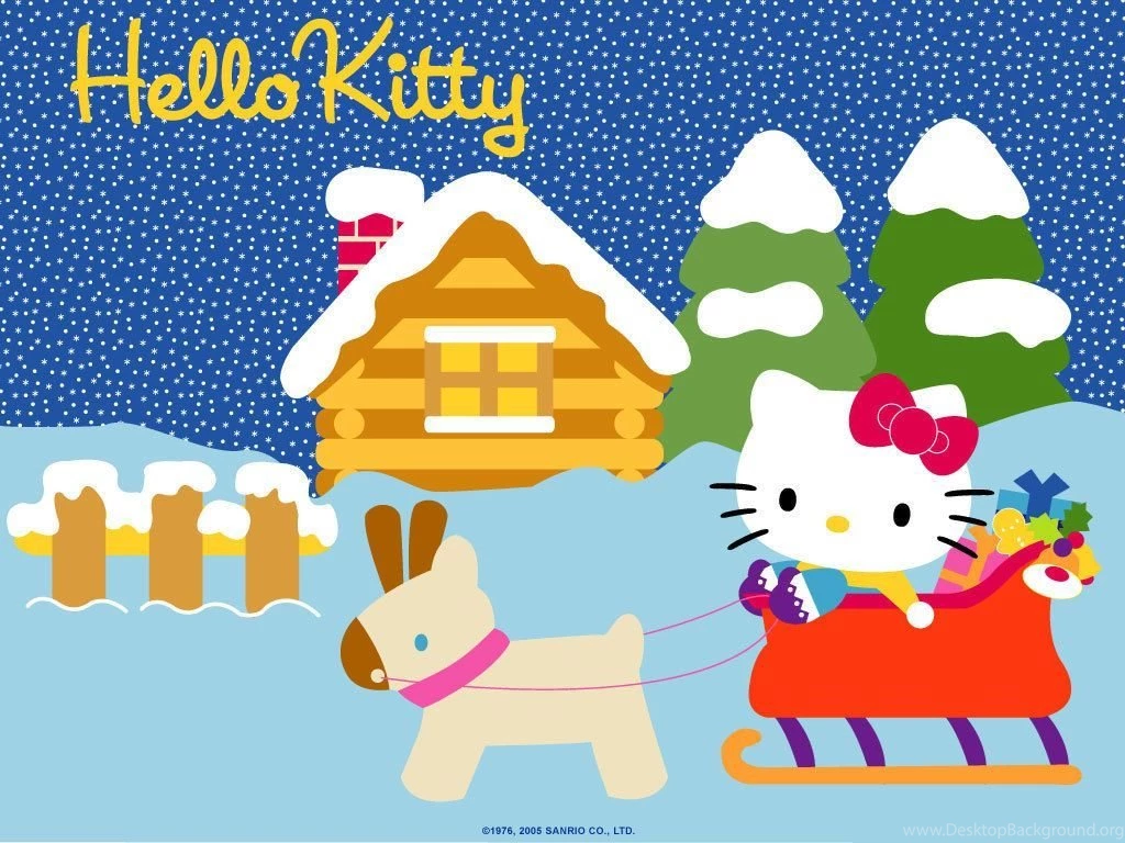 Christmas Hello Kitty Wallpapers Wallpapers Cave
