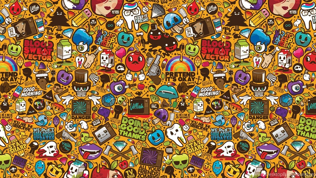 Guns, Bombs, Leaves, Retro, Typography, Feathers, Rainbows ...