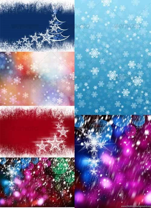 20 Sets Of Christmas Backgrounds For Creating Wallpapers ...