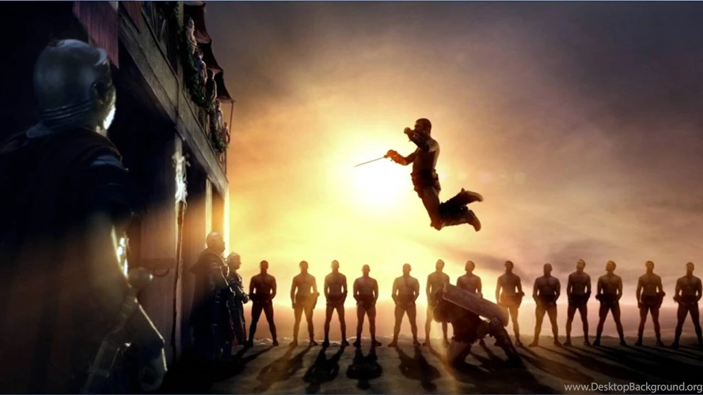 Spartacus Jumping In Air Spartacus Wallpapers