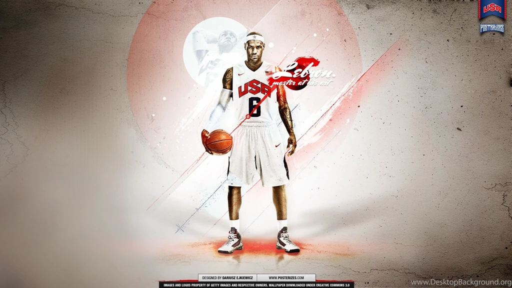 LeBron James – 'Team USA' (WALLPAPER)