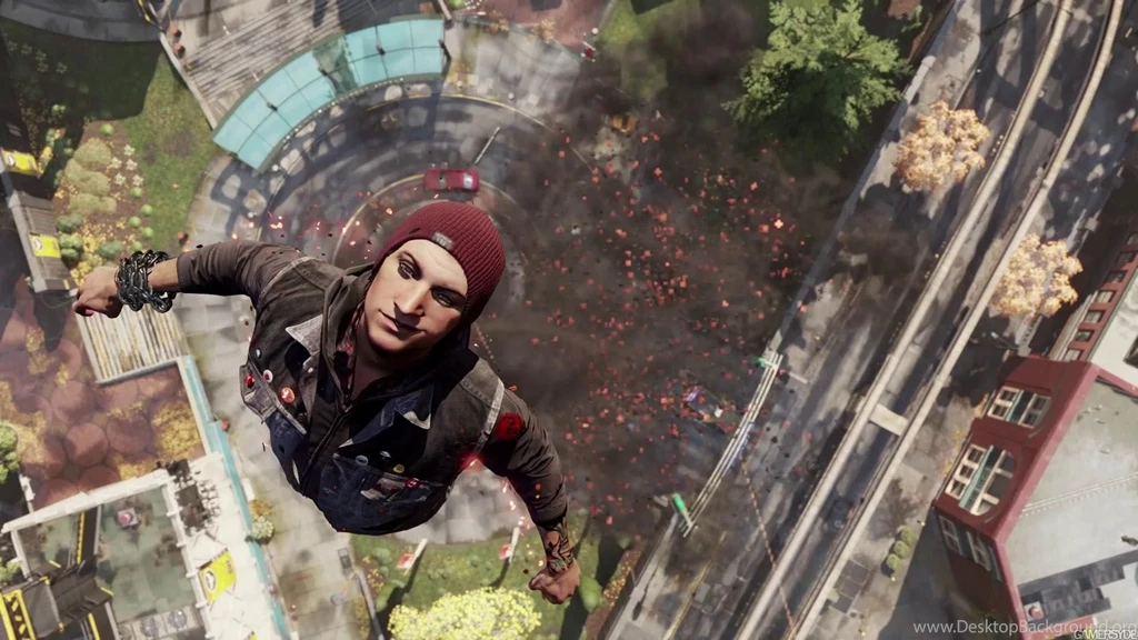 Delsin Flying Like Superman, InFAMOUS Second Son 1920x1080 ...