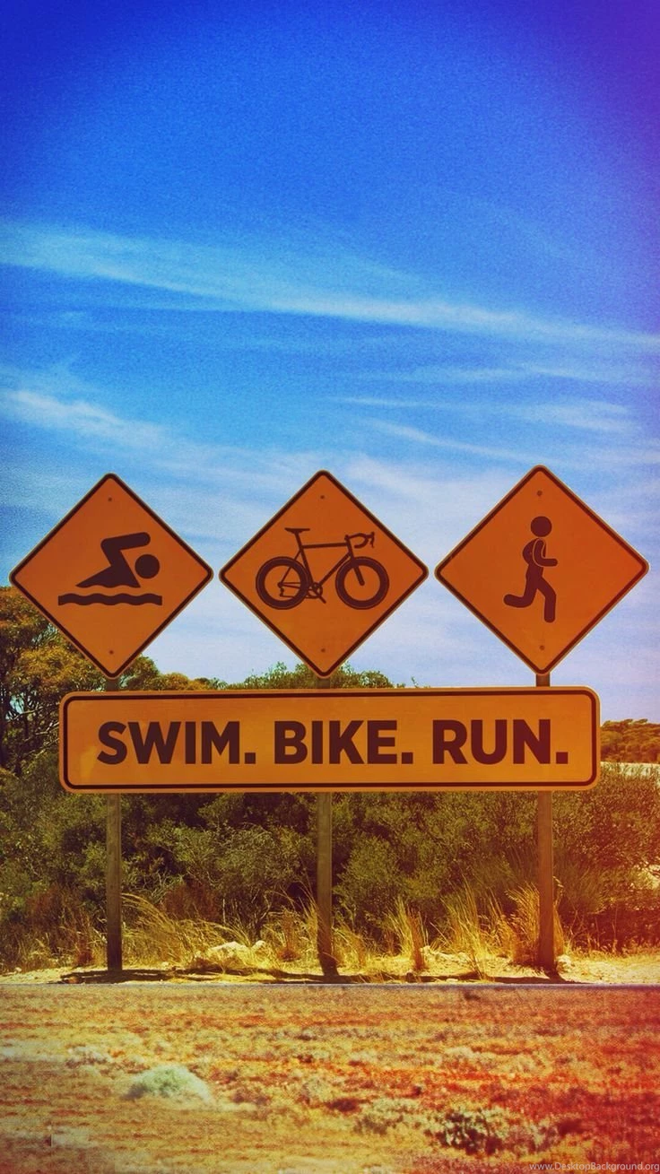 Swim. Bike. Run. iPhone Wallpapers