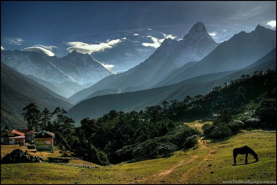Mountains Landscapes Tengboche Himalaya Nepal