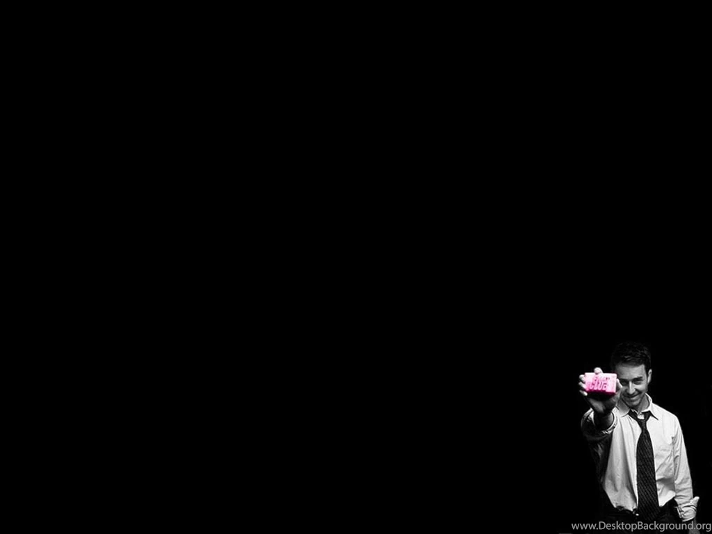 Edward Norton Fight Club Black Backgrounds Movies Wallpapers ...