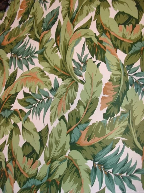 Vintage Banana Leaf Wallpapers 3 Rolls Un used Vinyl By Studio180