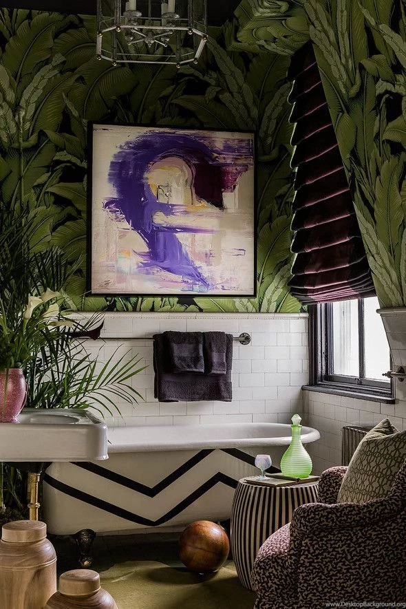 Make An Iconic Wall With Floral, Palm And Banana Leaf Wallpapers ...