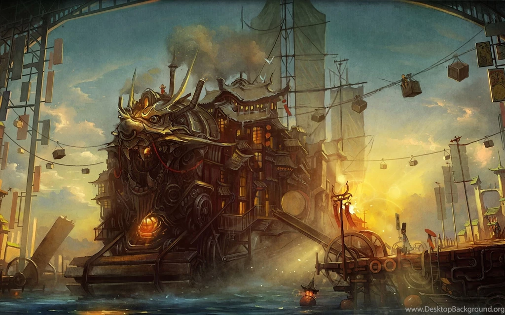Steampunk Mechanical Compass Wallpapers