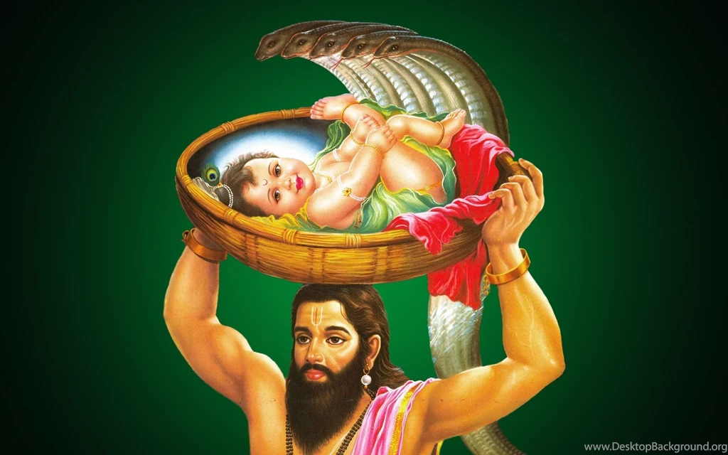 Bal Krishna And Vasudev Janmashtami Wallpapers