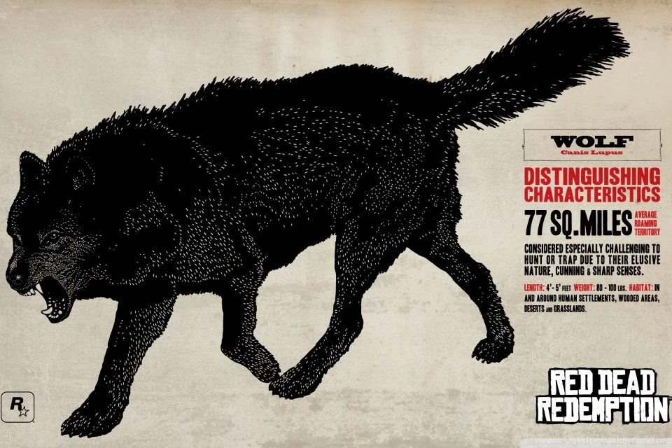Red Dead Redemption Wolf HD Desktop Wallpapers : Widescreen : High ...