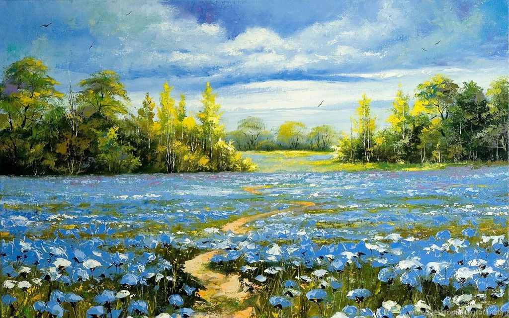 Blue Flowers Wallpapers And Images Wallpapers, Pictures, Photos