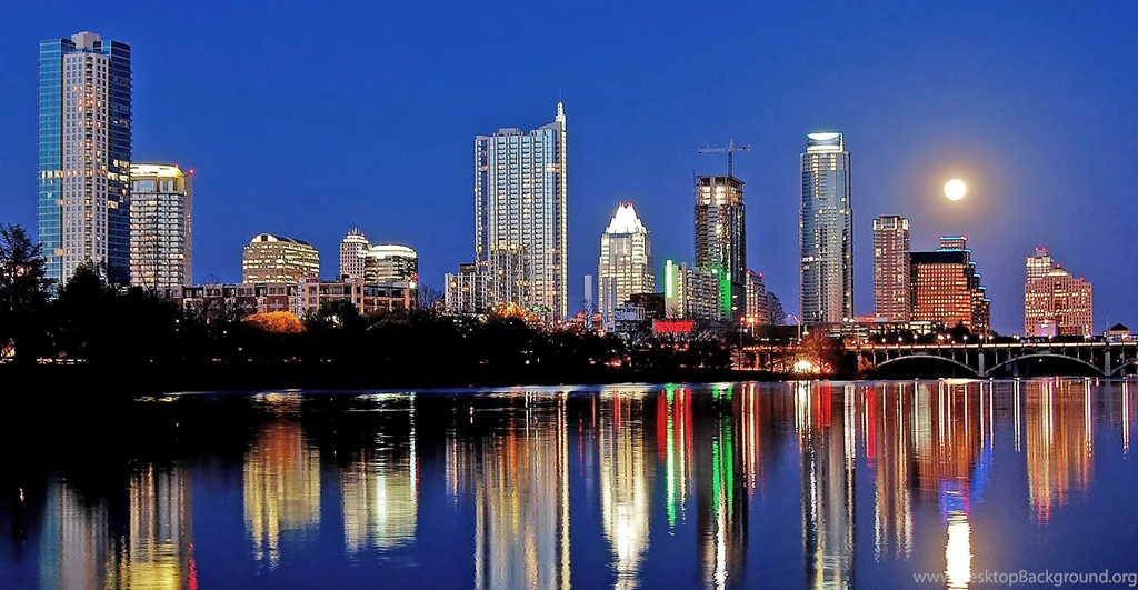 Austin Texas Skyline Day Wallpaper.