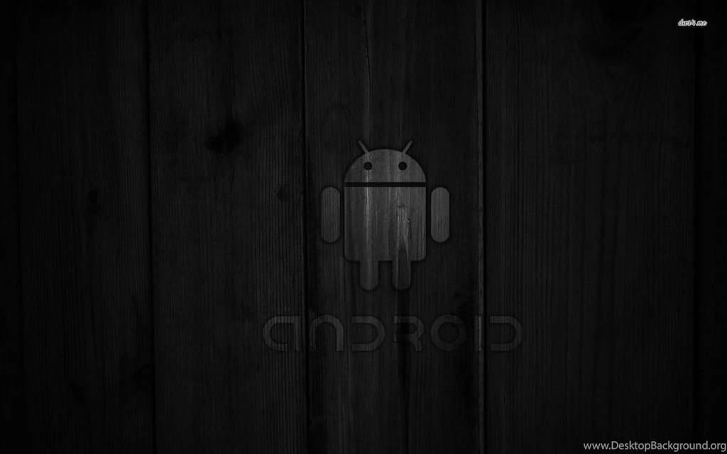 Dark Gray Android On Wood Wallpapers   Computer Wallpapers