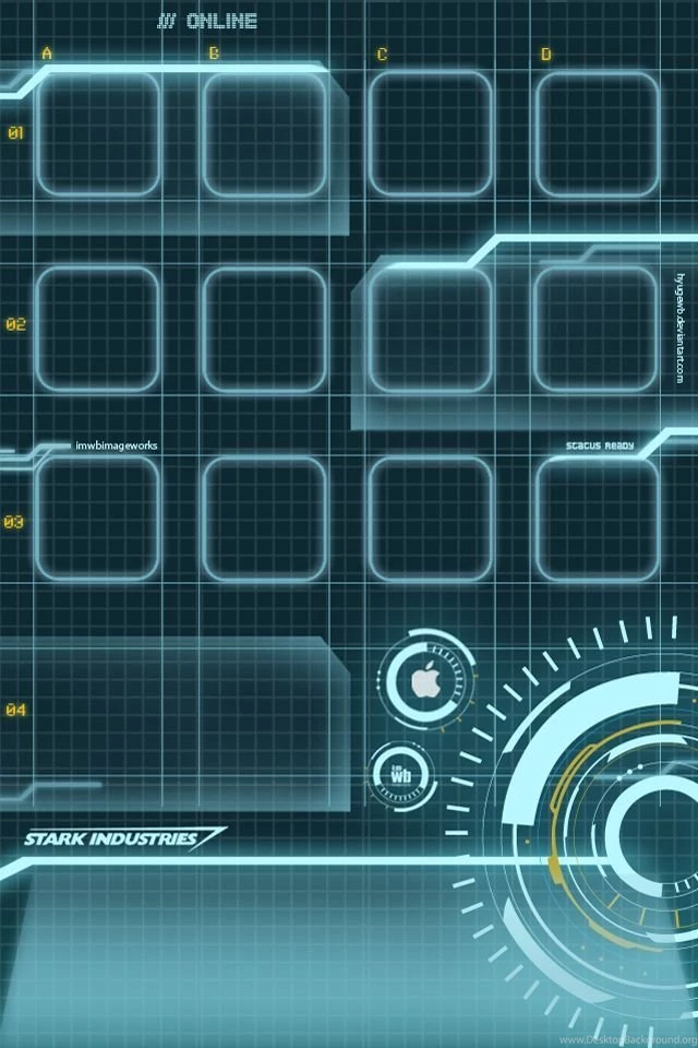 Iron Man HUD iPhone Wallpapers