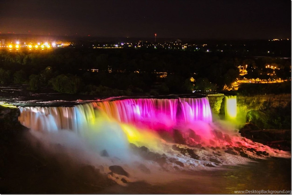Niagara Falls At Night Webjazba