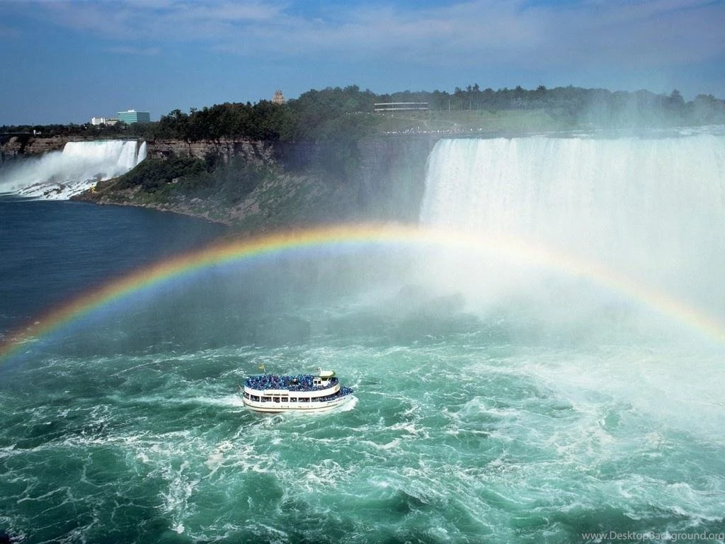 Rainbow Over Niagara Falls Wallpapers
