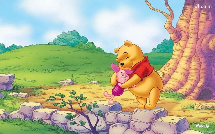 Winnie the Pooh Hug to Piglet Animated Wallpaper.jpg