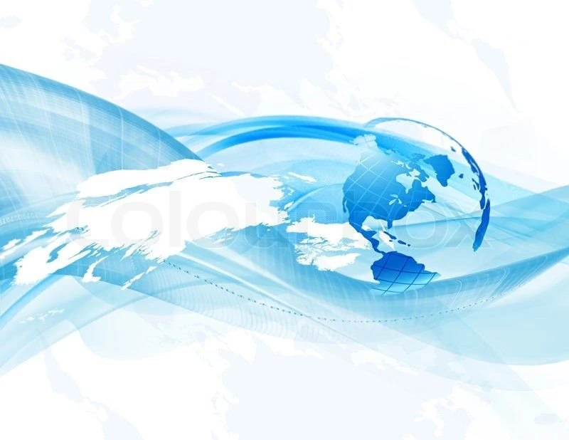 Abstract Business Backgrounds With Globe And Map (bitmap)