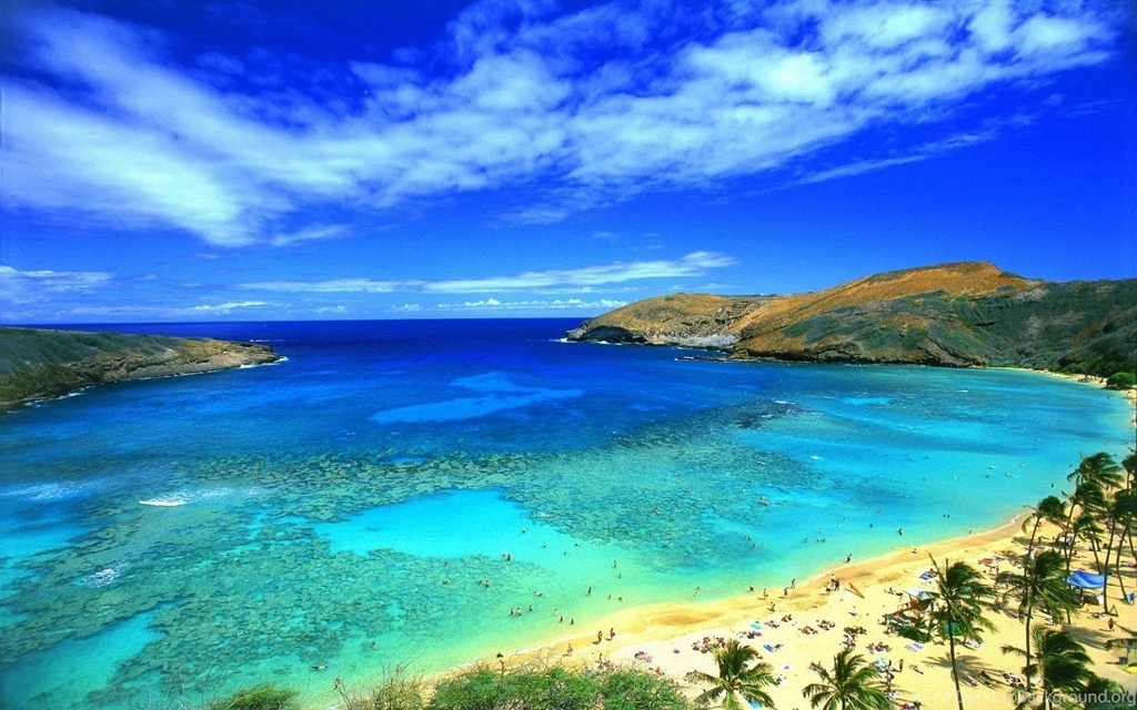 Hawaii Beach Sunset Wallpaper.