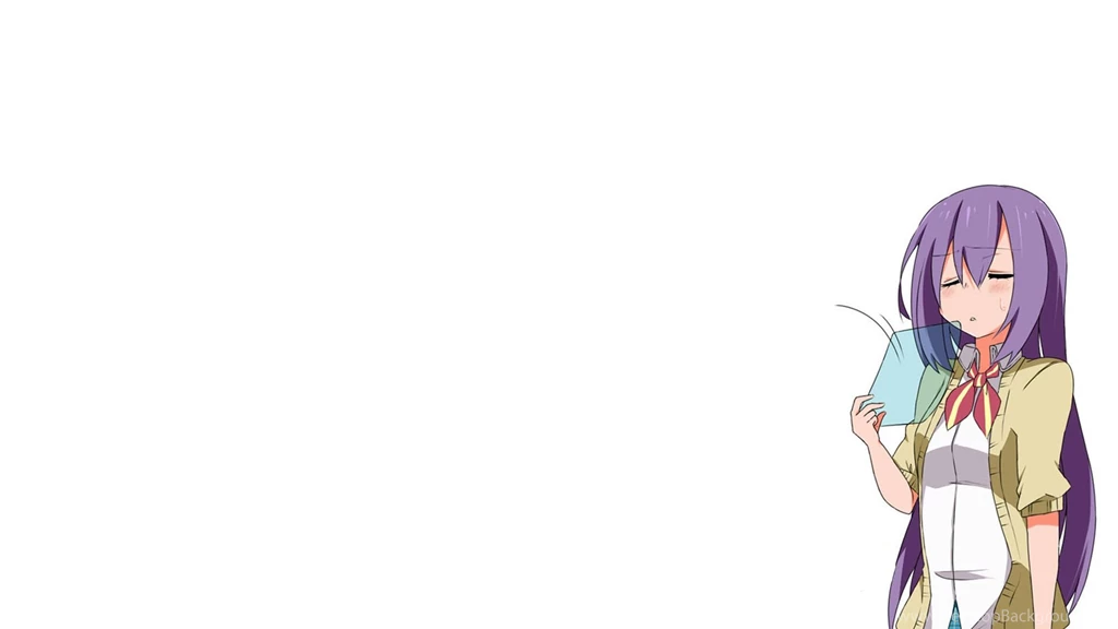 Anime Girl Solid Backgrounds HD Wallpapers