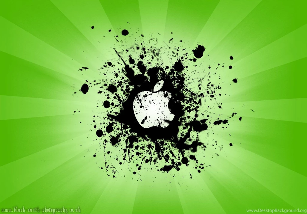A Green Apple Splat Wallpapers By Black earth art On DeviantArt