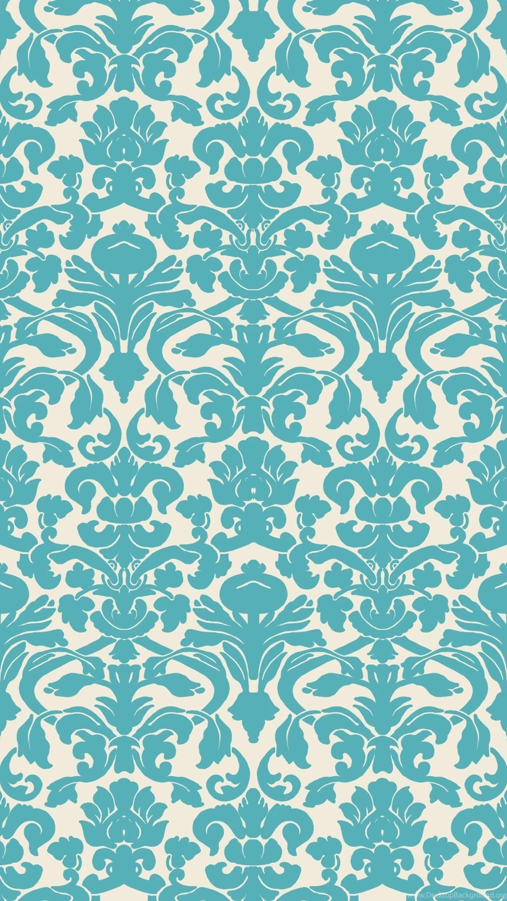 Damask Samsung Galaxy S6 Wallpaper Blue White.jpg